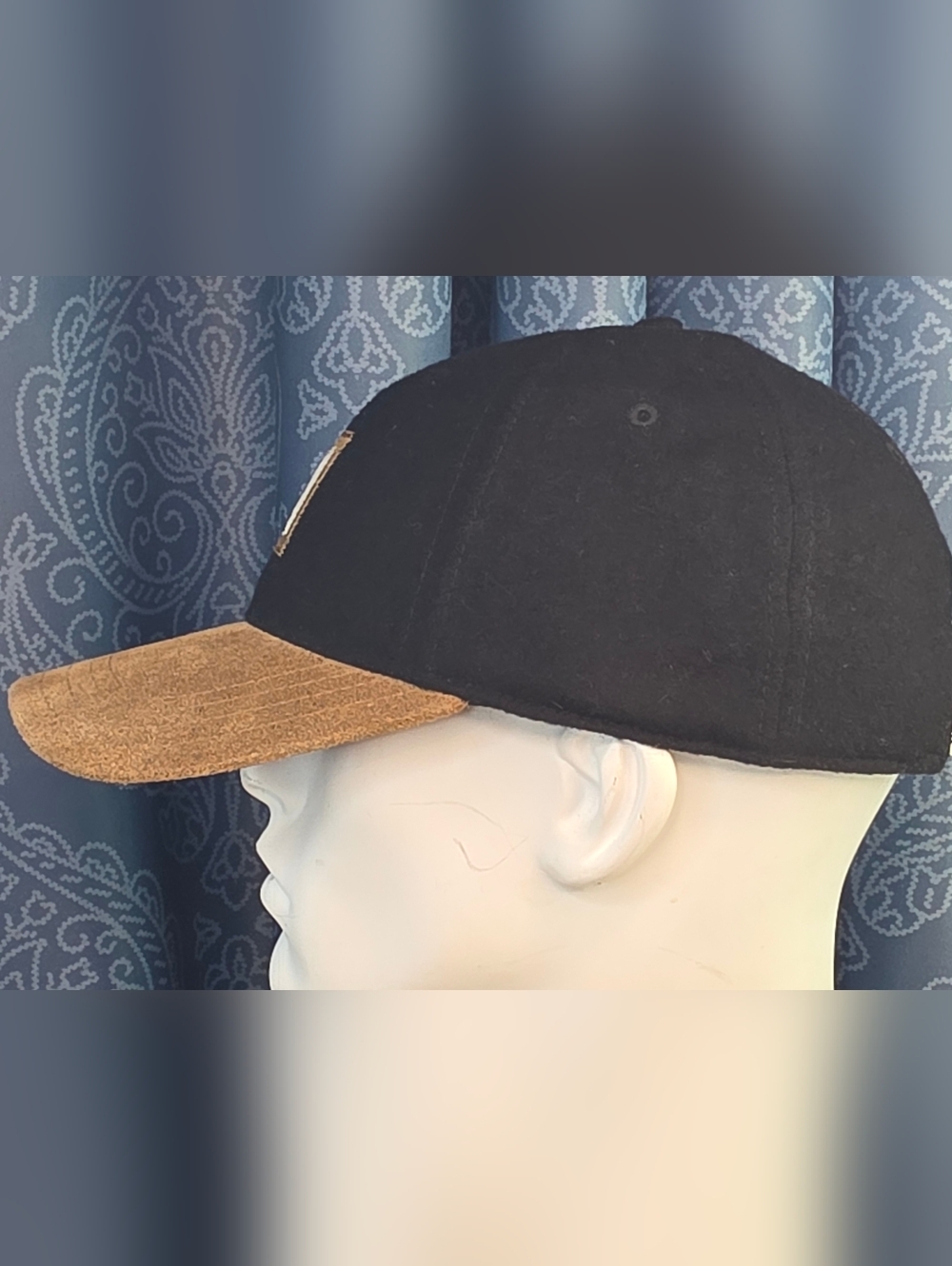 Vans "Off The Wall" Wool Felt Blend & Suede Strapback Hat OSFM - Picture 2 of 9